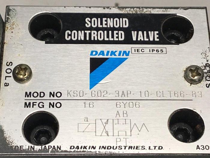 Used DAIKIN Valve JRSS-G03-2V-BP-40-F-309 #134998