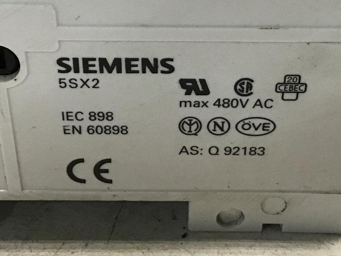 Used SIEMENS 6 Amp Circuit Breaker 5SX22C6 #122589