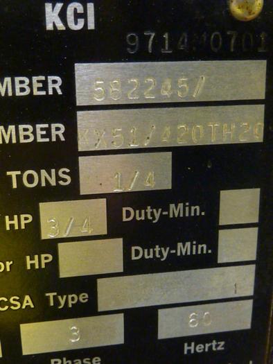 Used KONECRANES Electric Trolly Crane KX51/420TH20 USED