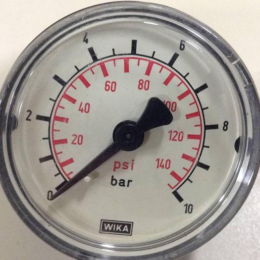 Used WIKA 0-145 PSI Pressure Gauge GAUGE782 #76782