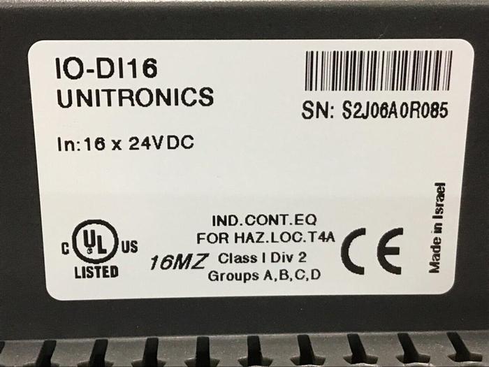 Used UNITRONICS Expansion Module IO-DI16 USED