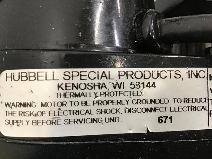 Used HUBBELL Motor MC42-1014H M-1611 12-2001 Used #134660