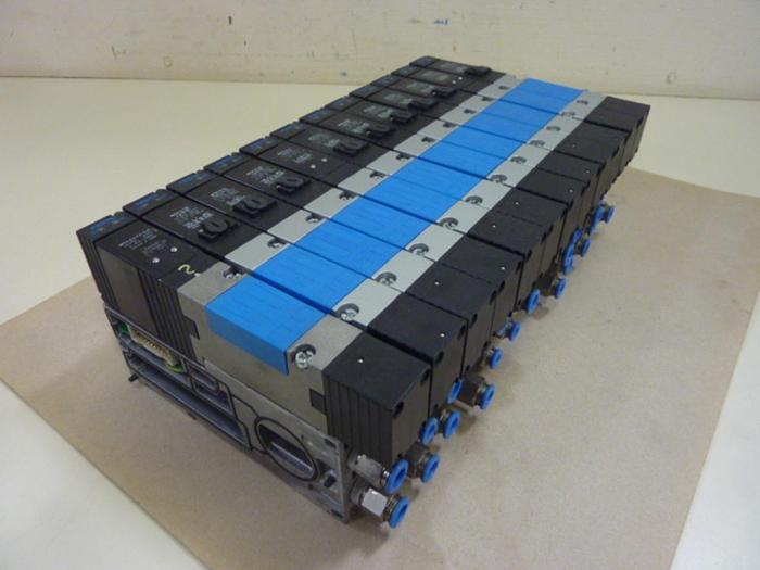 Used FESTO Control Block w/ Valves IEPR-03-7.0-P #60707