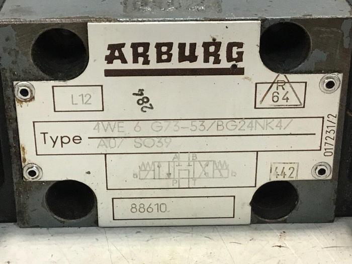 Used ARBURG Hydraulic Valve 4WE6G7353/BG24NK4/A07 SO39 #136550