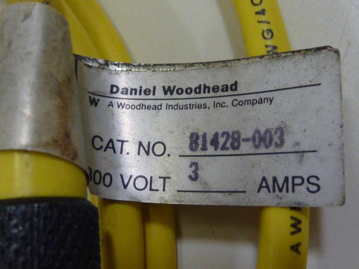 Used WOODHEAD CONNECTIVITY / BRAD HARRISON Cable 81428-003 #52408
