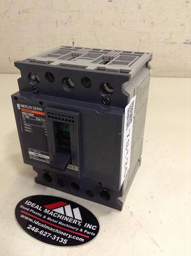 Used MERLIN GERIN 40 Amp Circuit Breaker NSC100N-40 #78135