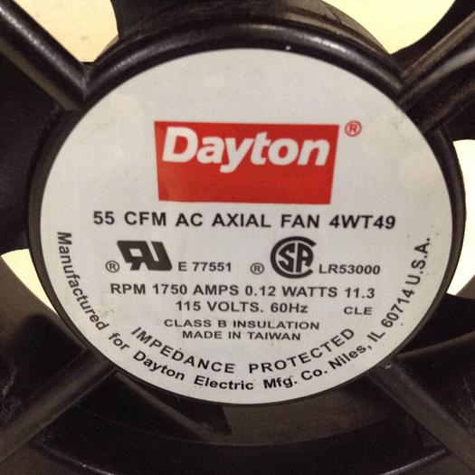 Used DAYTON AC Axial Fan 4WT49 #73104