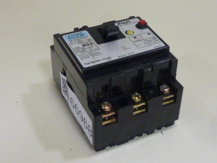 Used FUJI ELECTRIC 30 Amp Circuit Breaker EG33F-30 #66968