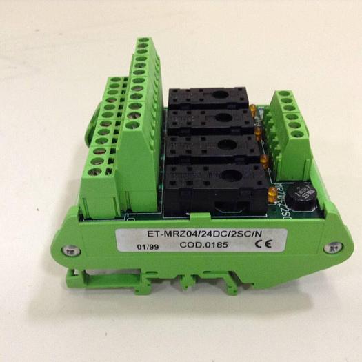 Used EUROTEK Four Channel Relay Breakout ET-MRZ04/24DC/2SC/N #82754