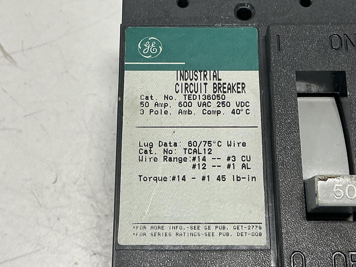 Used GENERAL ELECTRIC TED136050