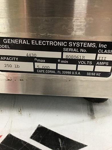 Used GENERAL ELECTRONIC SYS Platform Scale 4430 #122834