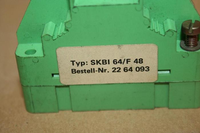 Used PHOENIX CONTACT Plug-In Card Holder SKBI64/F48 Used