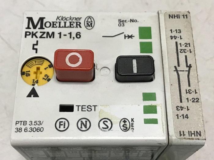Used KLOCKNER MOELLER Starter PKZM1-1,6 #133201