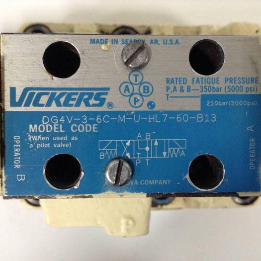 Used VICKERS Directional Control Valve DG4V-3-6C-M-U-HL7-60-B13  Used