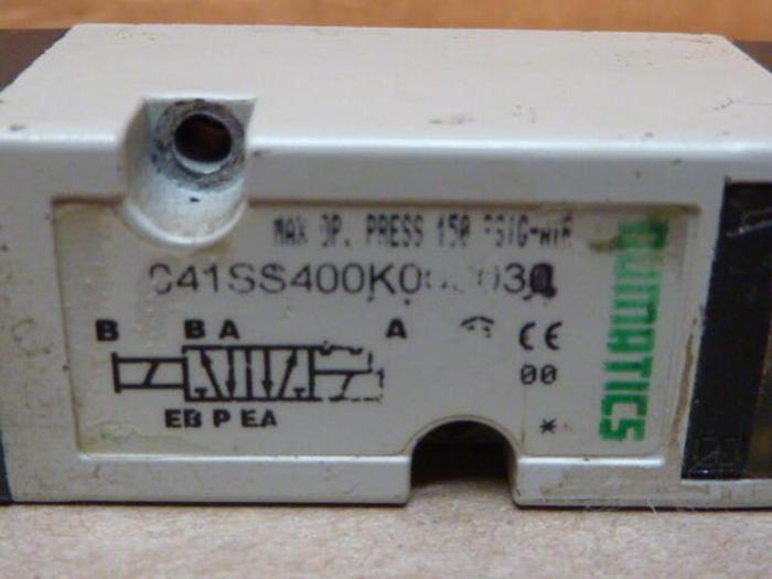 Used NUMATICS Valve C41SS400K000030 #29200