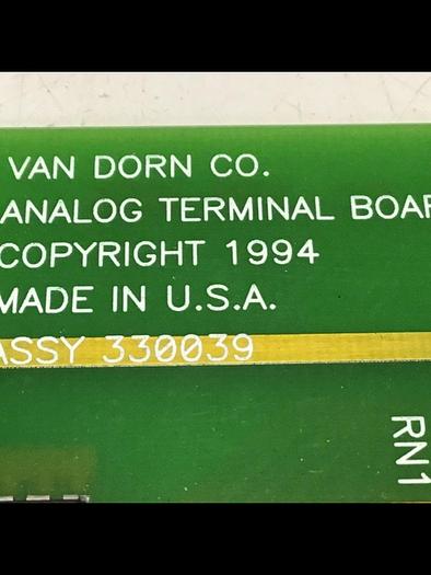 Used VAN DORN Analog Terminal Board PC330-039 Used