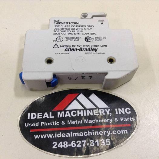 Used ALLEN BRADLEY 30 Amp Fuse Holder 1492-FB1C30-L SER A #74220