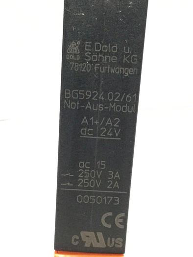 Used DOLD Safemaster Relay BG5924.02/61 #104008