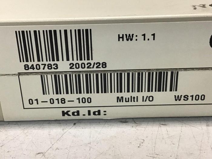 Used SIGMATEK Multi I/O Module WS100 01-018-100 #104977