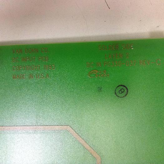 Used VAN DORN DC Input Board 330037 PC330-037 Used