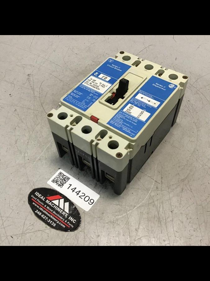Used WESTINGHOUSE 50 Amp Circuit Breaker FD3050 Used #144209