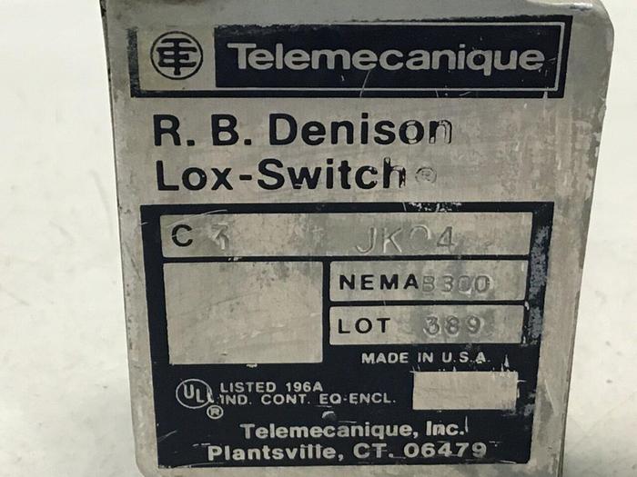 Used TELEMECANIQUE Limit Switch C3JK04 #121644