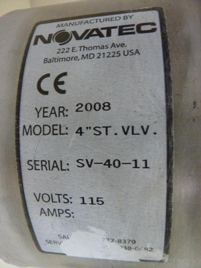 Used NOVATEC Station / Tee Valve 4IN ST VLV USED