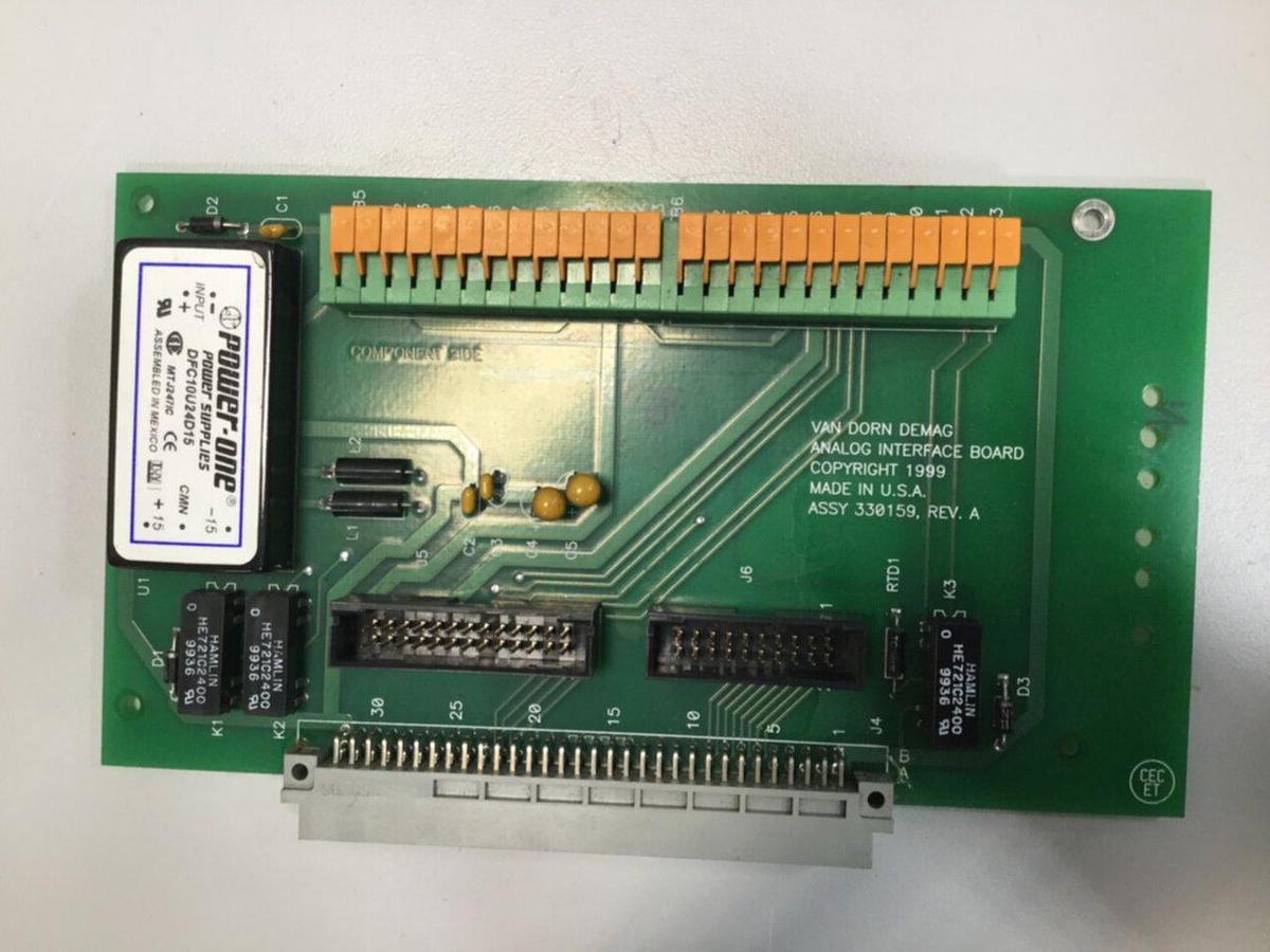 Used VAN DORN Analog Interface Board 330159 PC330-159 330-159 USED
