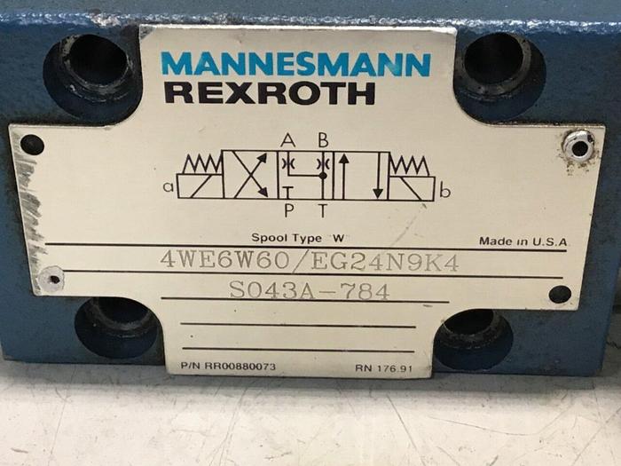 Used MANNESMANN REXROTH Valve 4WE6W60/EG24N9K4 #134338