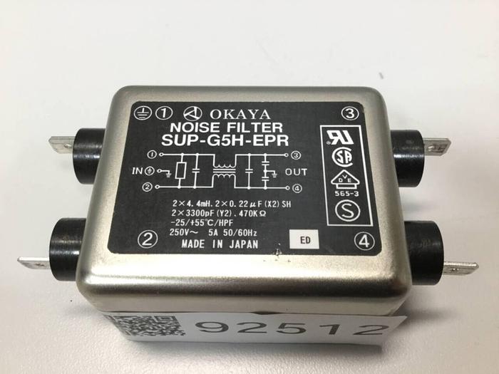 Used OKAYA Noise Filter SUP-G5H-EPR #92512