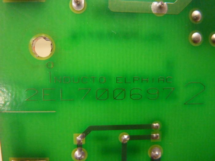 Used INDUCTO ELPHIAC Circuit Board 2EL700697 #48645