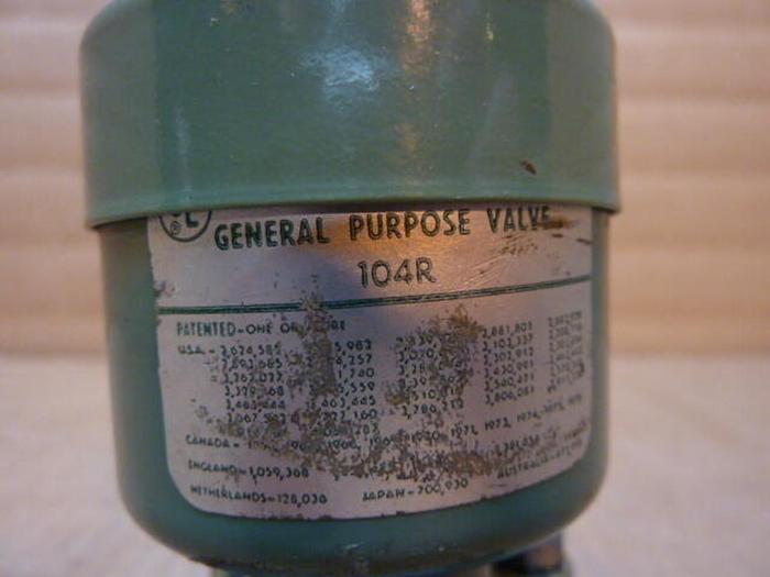 Used GENERAL ELECTRIC / GE General Purpose Valve 104R #26334