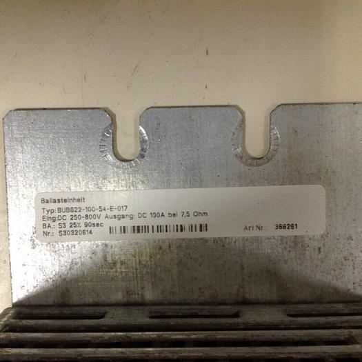 Used BAUMULLER Ballast Control Unit BUB622-100-54-E-017 #86642