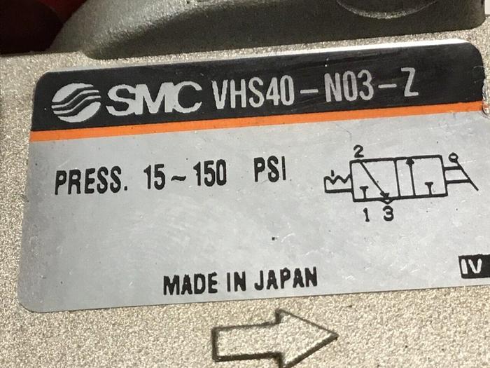 Used SMC Pneumatic Lockout Valve VHS40-N03-Z #123285