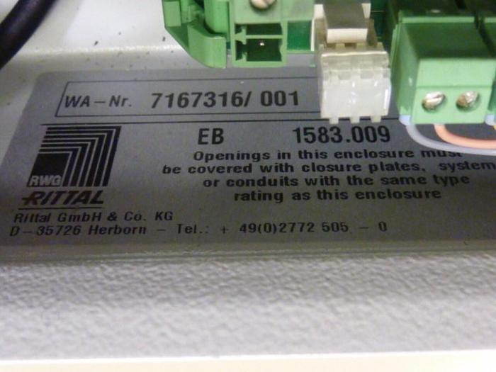 Used RITTAL Electrical Enclosure 7167316/001 #63737
