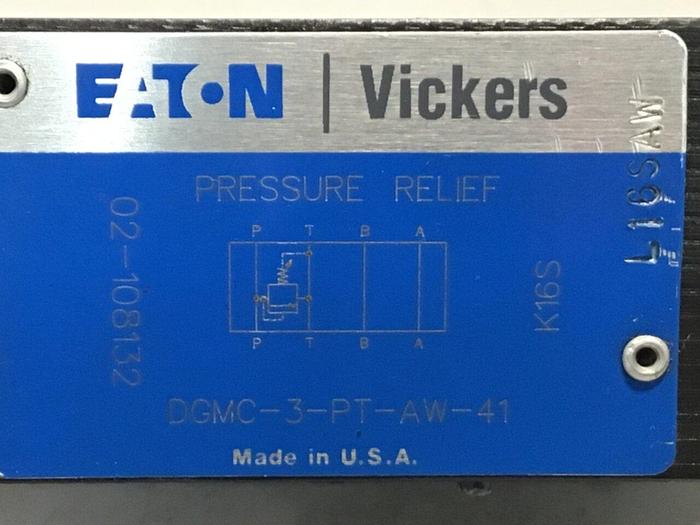 Used VICKERS Pressure Relief Valve DGMC-3-PT-AW-41 #131507