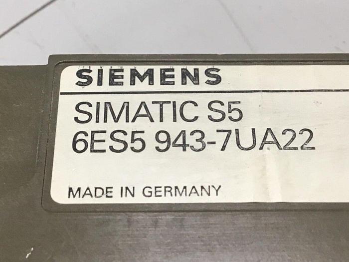 Used SIEMENS Central Processing Unit 6ES5 943-7UA22 #113130