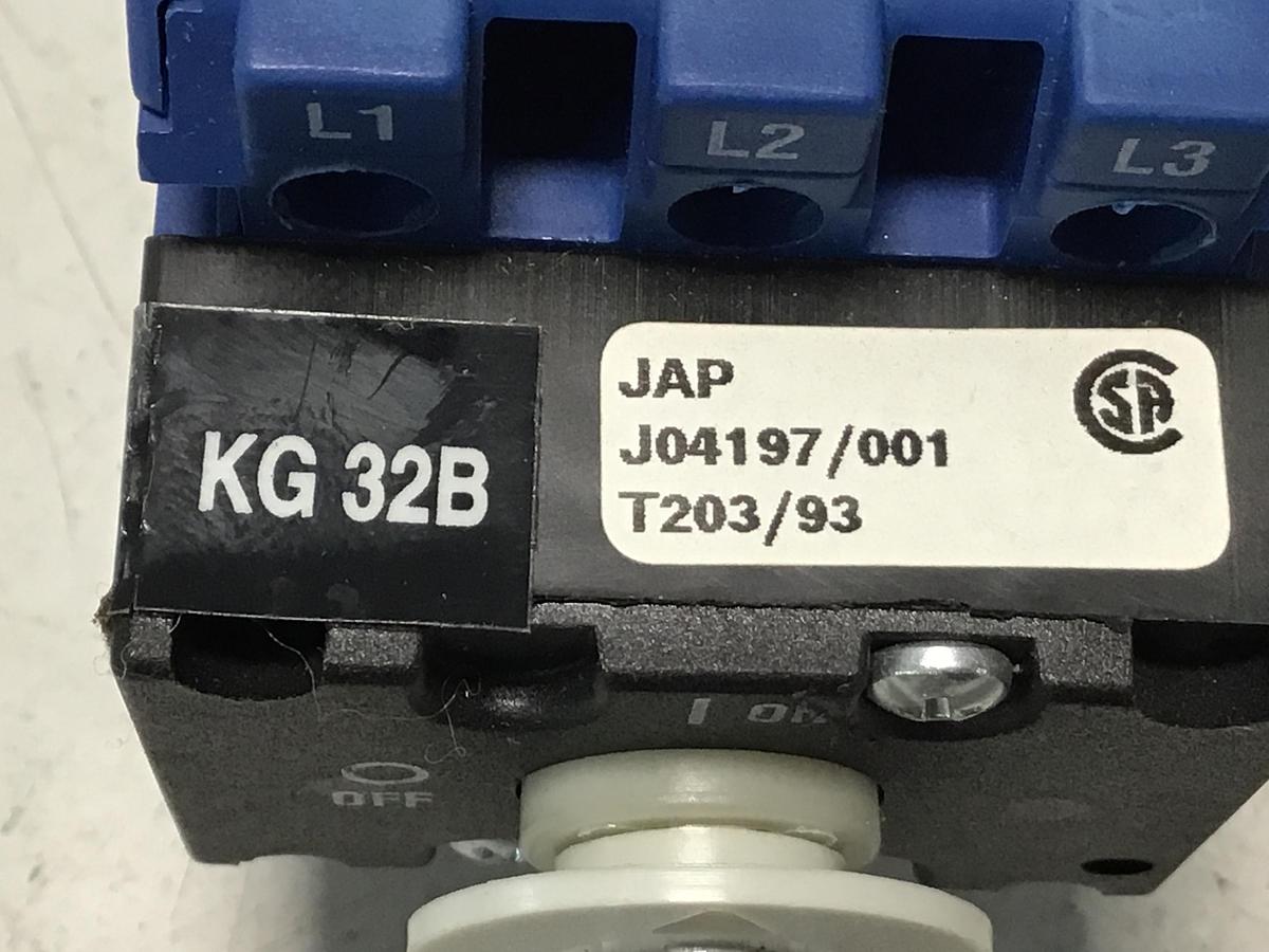 Used KRAUS & NAIMER KG 32B DISCONNECT SWITCH USED #125387