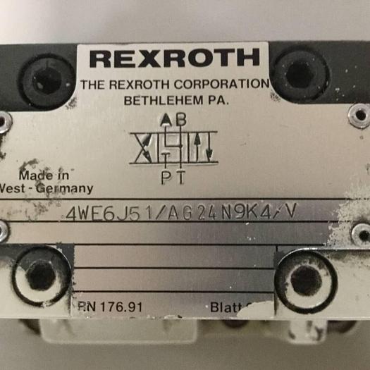Used REXROTH Valve 4WEH16U606AG24N9TK4V Used