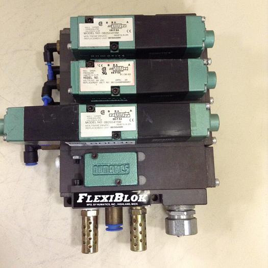Used NUMATICS Control Block w/ Valves 082SA415M #80036