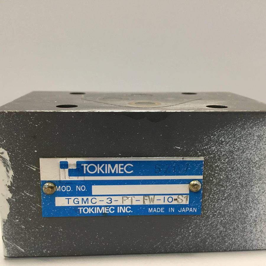 Used TOKIMEC Pressure Relief Valve TGMC-3-PT-FW-10-S1 Used