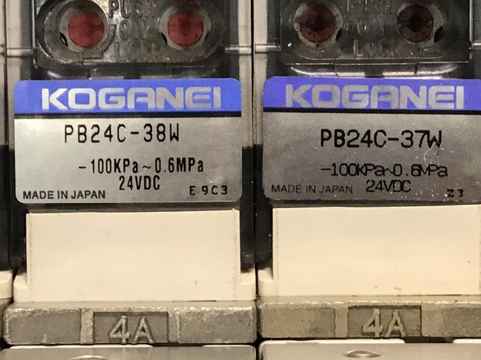 Used KOGANEI Manifold with Valve PBM8P-9W #120992