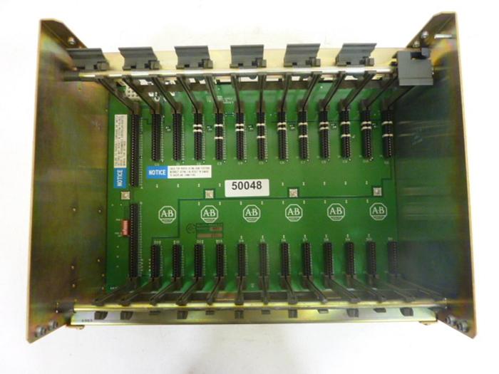 Used ALLEN BRADLEY 12 Card Slot Rack Chassis 1771-A3B SER B #67540