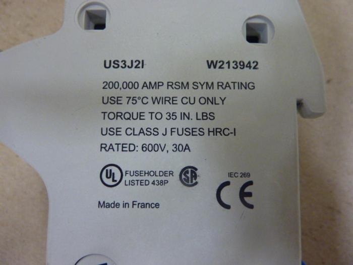 Used GOULD 30 Amp Fuse Block US3J21 #47149