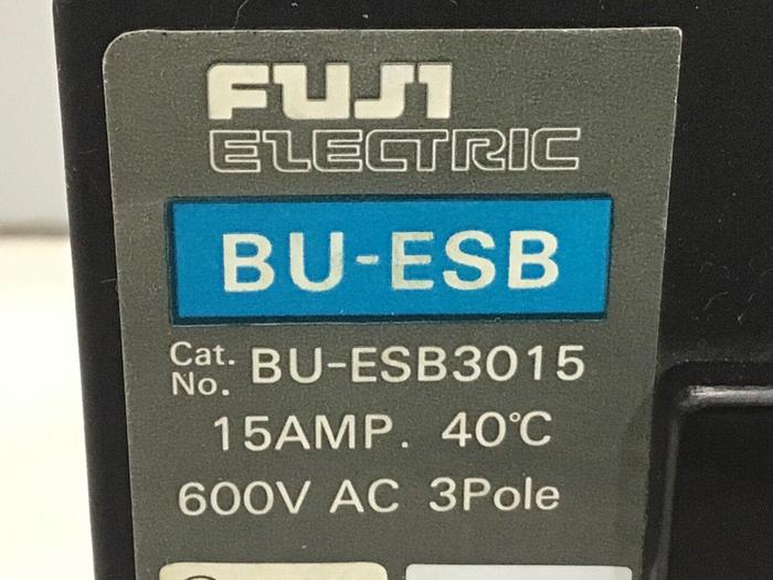 Used FUJI ELECTRIC 15 Amp Circuit Breaker BU-ESB3015 #119741
