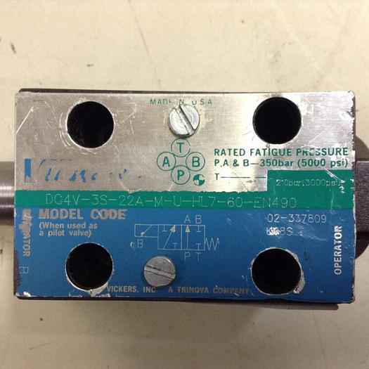 Used VICKERS Valve DG4V3S22AMUHL760EN490 #88276