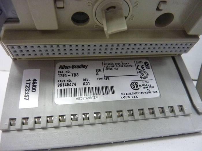Used ALLEN BRADLEY Input Module 1794-IB16 SER A #49470