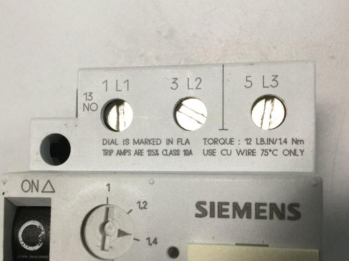 Used SIEMENS Motor Starter 3VU1300-0MG00 #102760