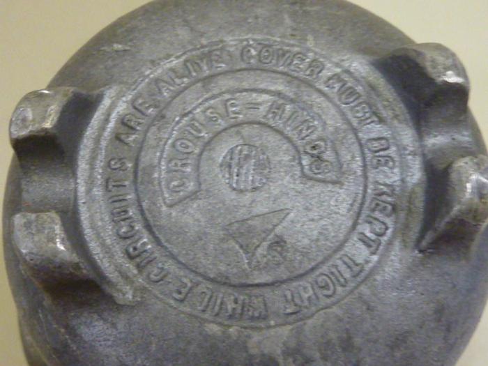 Used CROUSE HINDS Explosion Proof Conduit Box CUJC 16 #65594