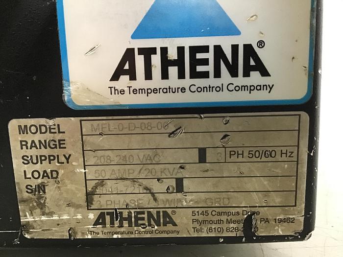 Used ATHENA MFL-0-D-08-00 8 Zone Hot Runner Controller  Used #139442